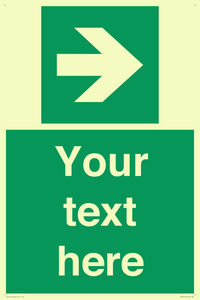 Custom Arrow Right Sign